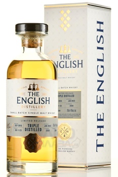English Whisky Small Batch Release Triple Distilled - виски Инглиш Смол Батч Релиз Трипл Дистилд 0.7 л в п/у