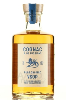 A. de Fussigny, Pure Organic VSOP - коньяк А. де Фуссиньи Пюр Органик ВСОП 0.7 л