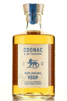 A. de Fussigny, Pure Organic VSOP - коньяк А. де Фуссиньи Пюр Органик ВСОП 0.7 л