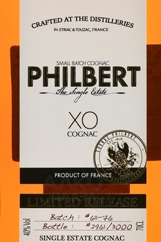 Philbert Single Estate XO - коньяк Фильбер Сингл Эстейт ХО 0.7 л в п/у