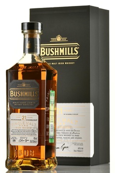 Bushmills 21 years - ирландский виски Бушмилз 21 год 0.7 л