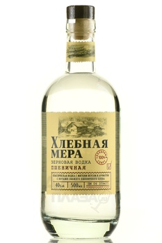 Водка Хлебная Мера Пшеничная 0.5 л