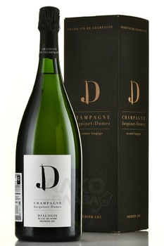 Champagne Jacquinet-Dumez Dialogie Blanc de Noirs Premier Cru - шампанское Жакине-Дюме Дьяложи Блан де Нуар Премье Крю 2018 год 1.5 л белое экстра брют