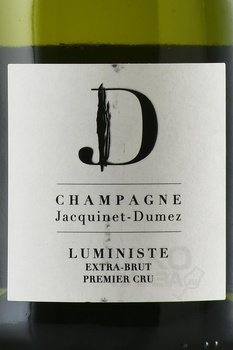 Champagne Jacquinet-Dumez Luministe Premier Cru - шампанское Жакине-Дюме Люминист Премье Крю 2018 год 0.75 л белое экстра брют