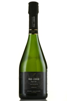 Champagne Paul Lebrun Jules Blanc de Blancs - шампанское Поль Лёбран Жюль Блан де Блан 2012 год 0.75 л белое экстра брют