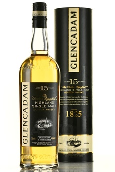 Glencadam Single Malt Scotch Whisky 15 Year Old - виски Гленкадам Сингл Молт Скотч Виски 15 лет 0.7 л в тубе
