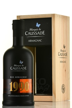 Marquis de Caussade 1990 - арманьяк Маркиз де Коссад 1990 года 0.7 л