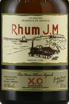 Rhum J.M XO - ром Жи.Эм ХО 0.7 л в п/у