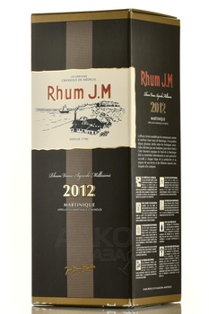 Rhum J.M Millesime - ром Жи.Эм Миллезиме 2012 год 0.7 л в п/у