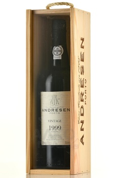 Porto Andresen Vintage 1999 Wooden Box - портвейн Андресен Винтаж 1999 год 0.75 л в д/у