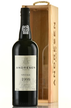 Porto Andresen Vintage 1999 Wooden Box - портвейн Андресен Винтаж 1999 год 0.75 л в д/у