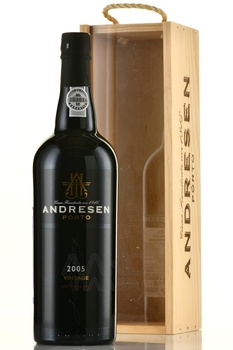 Porto Andresen Vintage 2005 Wooden Box - портвейн Андресен Винтаж 2005 год 0.75 л в д/у