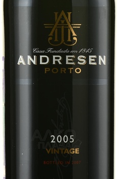 Porto Andresen Vintage 2005 Wooden Box - портвейн Андресен Винтаж 2005 год 0.75 л в д/у