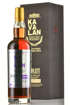 Kavalan Solist Peated Single Malt Cask Strength - виски Кавалан Солист Питед Сингл Молт Каск Стренгс 0.7 л в п/у