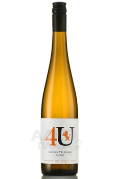 4U Gruner Veltliner - вино 4Ю Грюнер Вельтлинер 2022 год 0.75 л сухое белое