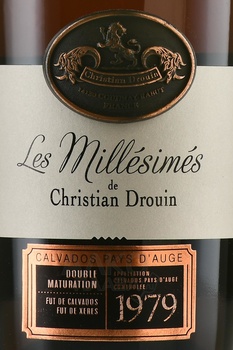 Christian Drouin Calvados Pays d’Auge - Кристиан Друэн Кальвадос Пэи д’Ож 1979 год 0.7 л в д/у