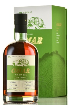 Omar Cask Strength Single Malt Virgin Oak Cask - виски Омар Каск Стрендж Сингл Молт Вирджин ОАК Каск 0.7 л в п/у