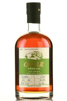 Omar Cask Strength Single Malt Virgin Oak Cask - виски Омар Каск Стрендж Сингл Молт Вирджин ОАК Каск 0.7 л в п/у