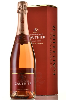 Gauthier Rose Champagne - шампанское Готье Розе 2018 год 0.75 л брют розовое п/у