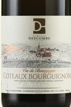 Famille Descombe Coteaux Bourguignons - вино Фамий Декомб Кото Бургиньон 2022 год 0.75 л красное сухое