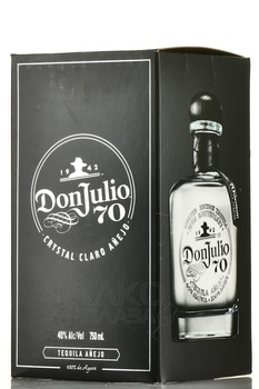 Don Julio 70 Cristalino Anejo - текила Дон Хулио 70 Кристалино Аньехо 0.75 л в п/у