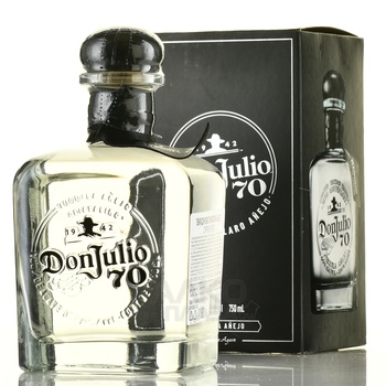 Don Julio 70 Cristalino Anejo - текила Дон Хулио 70 Кристалино Аньехо 0.75 л в п/у