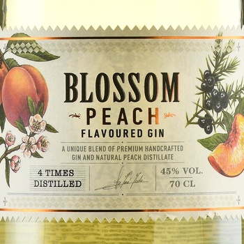 Blossom Peach Flavored - джин Блоссом Пич Флаворед 0.7 л