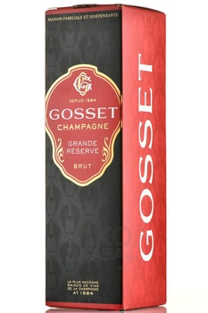 Gosset Brut Grande Reserve gift box - шампанское Госсе Брют Гранд Резерв 0.75 л в п/у