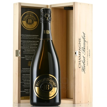 Herbert Beaufort Reserve Perpetuelle Brut Nature Bouzy Grand Cru - шампанское Эрбер Бофор Резерв Перпетюль Брют Натюр Бузи Гран Крю 2016 год 0.75 л белое экстра брют в д/у