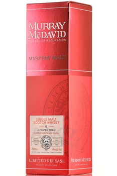 Murray McDavid Mystery Malt Juniper Hill 6 Years Old - виски Мюррей МакДэвид Мистери Молт Джунипер Хилл 6 лет 0.7 л в п/у