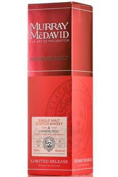 Murray McDavid Mystery Malt Lennox Peat 4 Years Old - виски Мюррей МакДэвид Мистери Молт Леннокс Пит 4 года 0.7 л в п/у