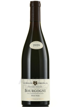 Bourgogne Domaine Forey Pere et Fils Pinot Noir - вино Бургонь Домэн Форе Пэр э Фис Пино Нуар 2020 год 0.75 л красное сухое