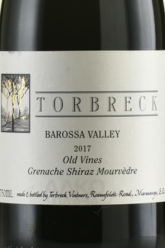 Torbreck Old Vines Grenache-Shiraz-Mourvedre Barossa Valley - вино Торбрек Олд Вайнс Гренаш-Шираз-Мурведр 0.75 л