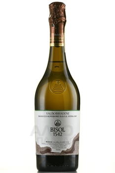 Bisol Molera Valdobbiadene Prosecco Superiore DOCG Extra Dry - игристое вино Бизоль Молера Вальдоббьядене Просекко Супериоре Экстра Драй 0.75 л