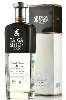 Vodka Taiga Shtof - водка Таёжный Штоф 1 л