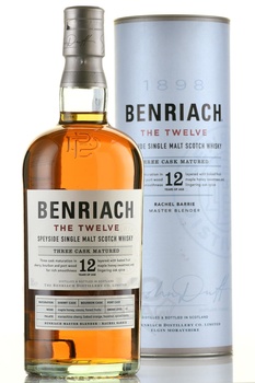 Benriach Sherry Cask 12 years old in tube - виски Бенриах Шерри Каск 12 лет 0.7 л в тубе