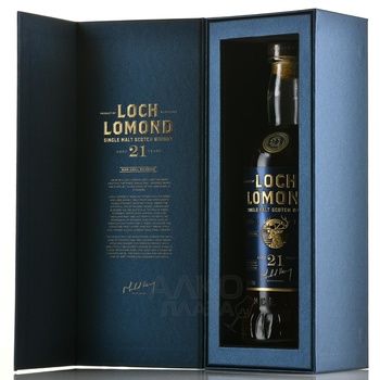 Loch Lomond Single Malt 21 years old in gift box - виски Лох Ломонд Сингл Молт 21 год 0.7 л в п/у