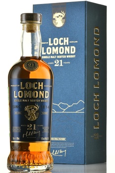 Loch Lomond Single Malt 21 years old in gift box - виски Лох Ломонд Сингл Молт 21 год 0.7 л в п/у