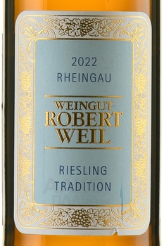 Robert Weil Rheingau Riesling Tradition - вино Роберт Вайль Рейнгау Рислинг Традицьон 0.75 л белое полусладкое