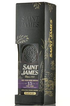 Saint James Rhum Agricole Tres Vieux 15 Years Martinique AOC - ром Сент Джеймс Агриколь Тре Вьё 15-летний Мартиника АОС 0.7 л в п/у