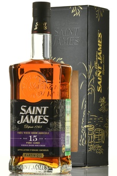 Saint James Rhum Agricole Tres Vieux 15 Years Martinique AOC - ром Сент Джеймс Агриколь Тре Вьё 15-летний Мартиника АОС 0.7 л в п/у