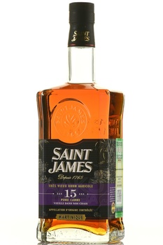 Saint James Rhum Agricole Tres Vieux 15 Years Martinique AOC - ром Сент Джеймс Агриколь Тре Вьё 15-летний Мартиника АОС 0.7 л в п/у