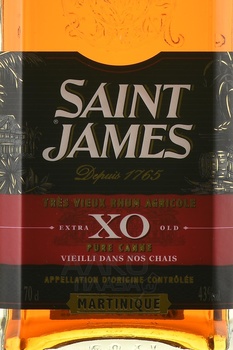 Saint James Agricole Tres Vieux XO Martinique AOC - ром Сент Джеймс Агриколь Тре Вьё ХО Мартиника АОС 0.7 л в п/у