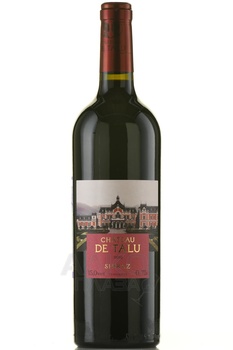 Chateau de Talu Shiraz - вино Шато де Талю Шираз 0.75 л красное сухое