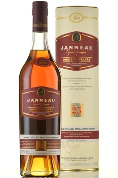 Armagnac Janneau 25 ans - арманьяк Жанно 25 лет 0.7 л в тубе