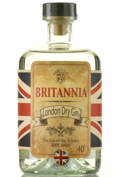 Britannia London Dry Gin - джин Британния 0.7 л