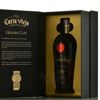 Carta Vieja Golden Cask Solera 18 Years Old - ром Карта Вьеха Голден Каск Солера 18 лет 0.75 л в п/у