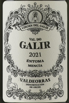 Val do Galir Mencia Valdeorras - вино Вальдеоррас Валь до Галир Менсия 2021 год 0.75 л красное сухое