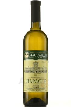 Вино Шардоне Массандра 0.75 л белое сухое
