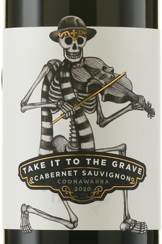 Take it to the Grave Cabernet Sauvignon - вино Каберне Совиньон Кунаварра Тейк ит ту зэ Грейв 2020 год 0.75 л красное сухое